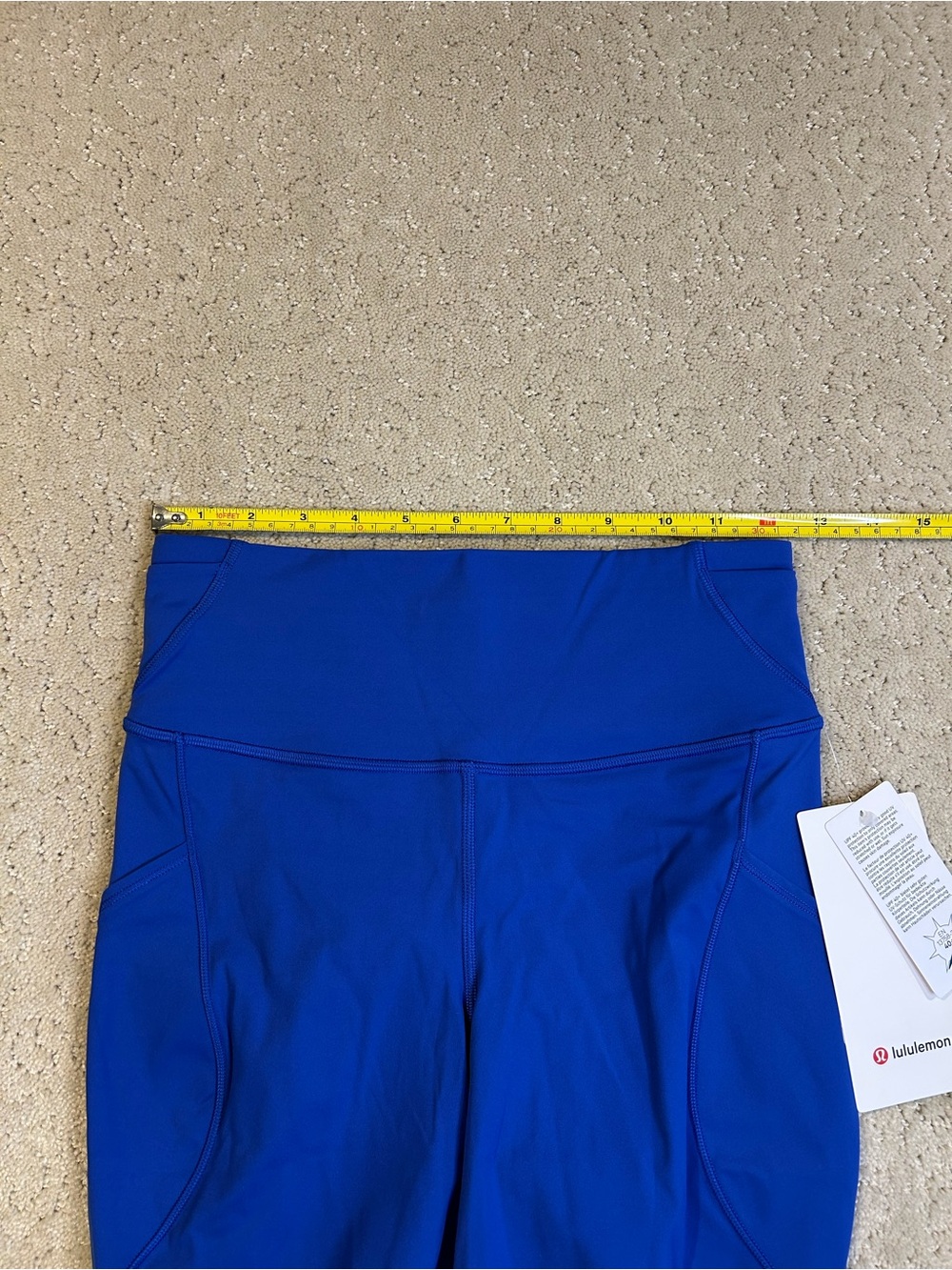 NWT Lululemon Fast and Free HR Short 6” *Pockets in Beach Ball Blue Size 6 - Picture 7 of 8